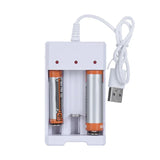 USB 3/4 Slot Fast Battery Charger: Short-Circuit Protection for AA/AAA Rechargeable Batteries