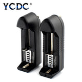 US Portable Single-Slot Wall Charger: 3.6V/3.7V for 18650, 26650, 16340, 18350 Lithium Batteries