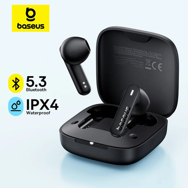 Baseus Bowie E16 Wireless Earbuds – Bluetooth 5.3, 30H Battery, IPX4 Waterproof