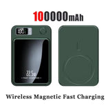 100000mAh Magnetic Power Bank: 22.5W Fast Charging, Digital Display, for iPhone & Xiaomi