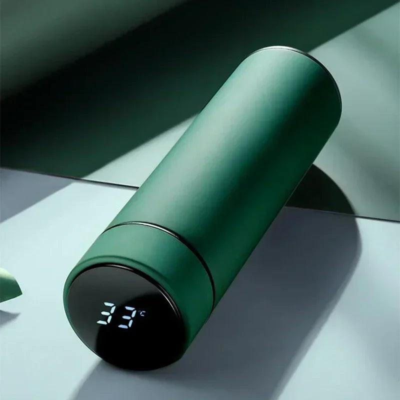 500ml Smart Stainless Steel Thermos – Leakproof with Temperature Display
