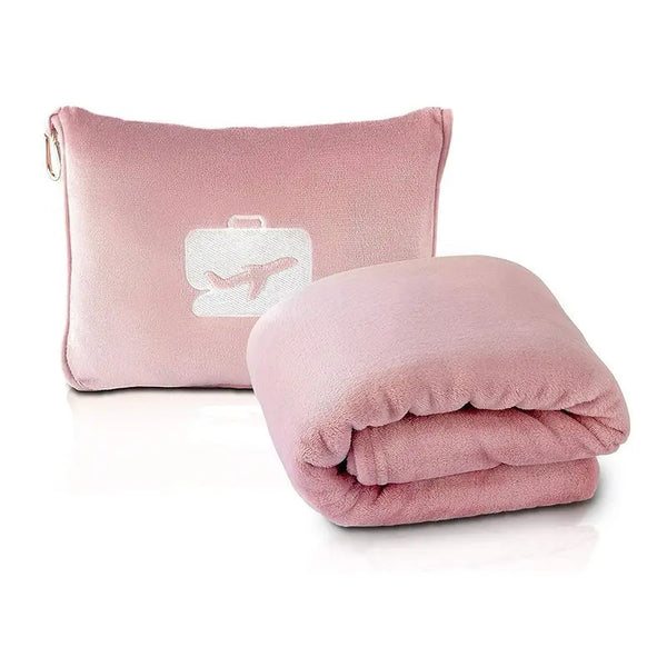 ZK20 Travel Blanket & Pillow – Soft, Compact with Bag & Clip