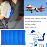 Ultralight Inflatable Camping Pillow: Compact, Flocked, for Travel, Hiking, Backpacking & Neck Support