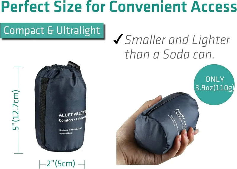 Ultralight Inflatable Travel Pillow: Ergonomic Neck & Lumbar Support for Camping, Hiking