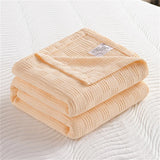 Soft 100% Cotton Knitted Throw Blanket – Lightweight Sofa & Bed Cover