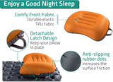 Ultralight Inflatable Travel Pillow: Ergonomic Neck & Lumbar Support for Camping, Hiking